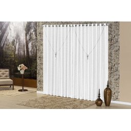 Cortina Para Varão 2,00 x 1,70 Ametista Branca Cor 10 - 1