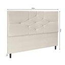Ver imagem 2 de Cabeceira Camboriú Para Cama Box King 195 Cm Suede Bege