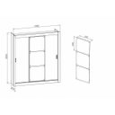 Ver imagem 3 de Guarda-Roupa Casal com Espelho 3 Portas de Correr Smart Espresso Móveis