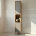 Ver imagem 1 de Torre Nicho 2 Portas 37 cm Brilhante Celeste Bege/Cinamomo/Platina
