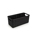 Ver imagem 2 de Cesto Organizador Juta Alongada Rattan de Plástico Resistente Capacidade 3,7 Litros 4 Unidades Cor:p