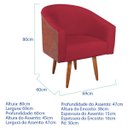 Ver imagem 3 de Kit 2 Poltronas Jade Decorativa Moderna Sala de Estar Quarto Escritório Conforto Pés Palito Corano N