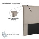 Ver imagem 4 de Cabeceira Queen 1,60m Veneza Suede - Pallazio - Bege