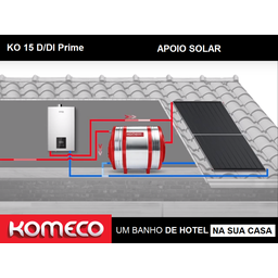 Aquecedor de Água a Gás Komeco Ko 21 D Prime Branco Digital 21 Litros Bivolt Gás Gn - 6