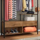 Ver imagem 3 de Guarda Roupa Roupeiro Casal Closet Barcelona 02 Gavetas Preto Demolição - Desk Design