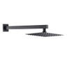 Chuveiro de Parede Quadrado 30 x 30cm Slim Metal - Black V-BD-25H Jiwi - 1
