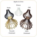 Ver imagem 3 de Luminária Paflon Lyra D35 Wood Filetes Preto