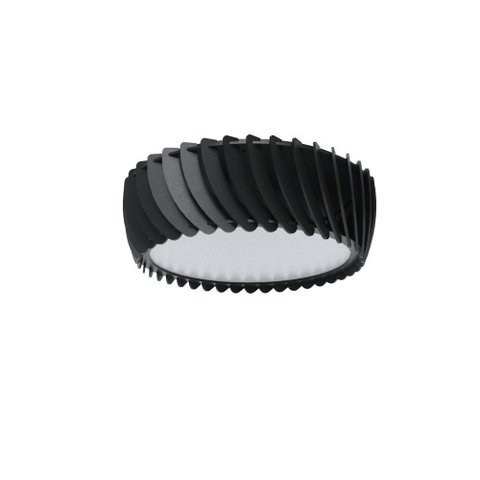 Luminária Paflon Lyra D35 Wood Filetes Preto
