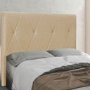 Ver imagem 4 de Cabeceira Solteiro 0,90M Aquilla Linho Rústico Dourado