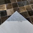 Ver imagem 3 de Tapete de couro marrom café 0,80x2,00 sem bordas
