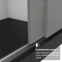 Ver imagem 6 de Guarda-Roupa Casal com Pés 3 Portas de Correr de Espelho Reno Madesa