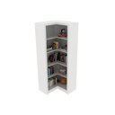 Ver imagem 4 de Estante Livreiro de Escritório Me4132 de Canto C/ 4 Prateleiras Preto - Tecno Mobili