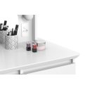 Ver imagem 3 de Penteadeira Camarim St com Luzes e Banqueta Estilo Retrô Cor Branco