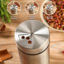 Ver imagem 3 de Kit 2 Porta Temperos Condimentos Aço Inox com Visor De Vidro