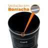 Pote para Café em Metal Preto Redondo 1,65L - Casambiente - 3