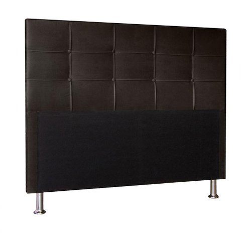 Cabeceira Queen 1,60m Roma Suede Marrom - Pallazio