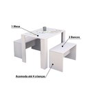 Ver imagem 4 de Mesa Infantil com Dois Banquinhos para Crianças 100% Mdf Woodcore Único