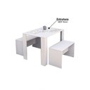 Ver imagem 3 de Mesa Infantil com Dois Banquinhos para Crianças 100% Mdf Woodcore Único