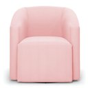 Ver imagem 6 de Poltrona Stella Max Suede Base Giratória - D'Rossi Cor Rosa Bebê