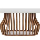 Ver imagem 2 de Mesa Jantar Heos Vidro Off White Base Imbuia 250cm - 70985