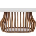 Ver imagem 2 de Mesa Jantar Heos Vidro Off White Base Imbuia 250cm - 70985