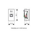 Ver imagem 2 de Módulo Tomada para Telefone Fame Habitat Black RJ11 4 Vias Preto