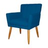 Poltrona Decorativa Cecília Suede 01 Lugar Azul Royal - 4