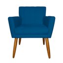 Ver imagem 3 de Poltrona Decorativa Cecília Suede 01 Lugar Azul Royal