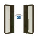 Ver imagem 3 de Guarda Roupa De Modulado 1 Porta 26504x42 Amendoa Off White