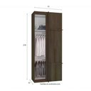 Ver imagem 5 de Guarda Roupa De Modulado 1 Porta 26504x42 Amendoa Off White