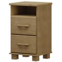 Ver imagem 1 de Mesa de Cabeceira 2 Gav Madeira Maciça 44 Cm 2249 Freijo Milani Store