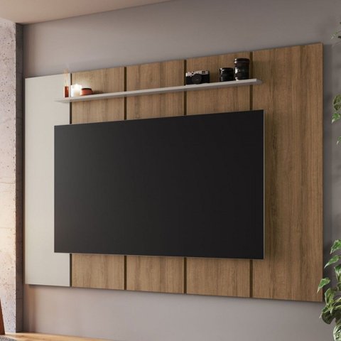 Painel para Tv até 75 Polegadas Paris 1 Prateleira Arenas - Art In Móveis