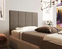 Ver imagem 1 de Painel de Cabeceira Cama Box 0,90 Moderno Cores - Comprar Móveis em Casa:marrom