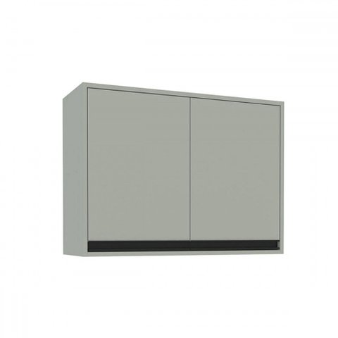 Armário Aéreo Cozinha 80 Cm Koya 2 Portas Verde Oliva - Politorno