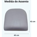 Ver imagem 3 de 6 Cadeira Sala Jantar Mesa Cozinha Americana Tubo Preto Cor do Assento:preto