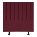 Ver imagem 1 de Cabeceira Estofada Cama Box Solteiro 90 Cm Taís Suede Bordô