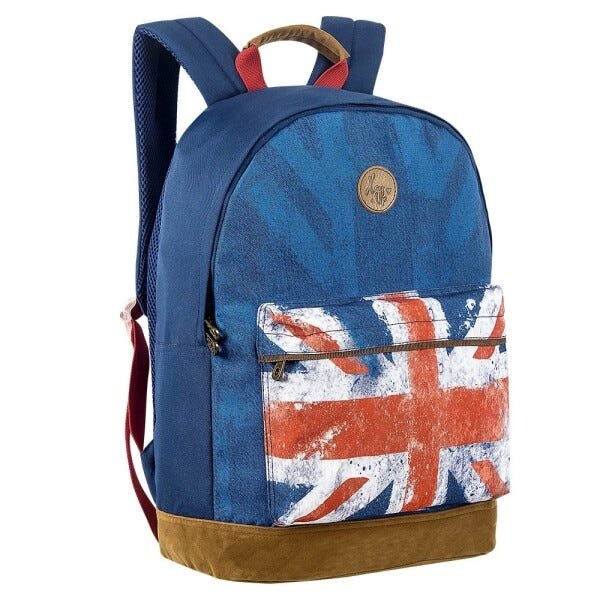 Mochila Inglaterra Londres Canvas Jeans Lona - 1