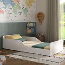 Ver imagem 7 de Cama Infantil Montessoriana para Colchão 70x150cm 100% Mdf Suspiro Multimóveis Bb2379 Branco