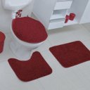 Ver imagem 2 de Jogo de Banheiro 2 Tapetes e 1 Capa para Vaso Sanitário Slim Astra