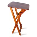 Ver imagem 3 de Mesa Bistrô Dobrável Madeira Padrão Imbuia - Tarimatã