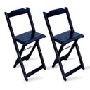 Ver imagem 3 de Conjunto com Jogo de Mesa Dobravel Bistrô Preto com 2 Cadeiras - Tarimata