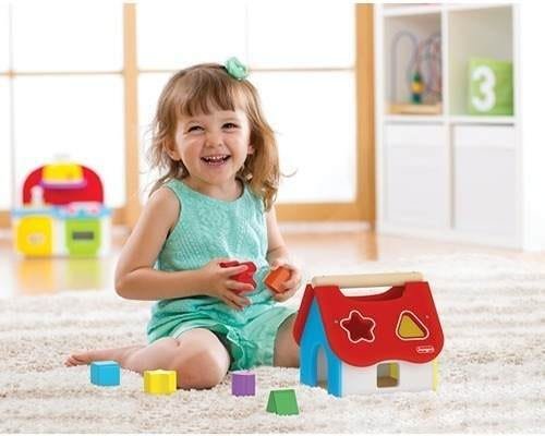 Brinquedo Educativo Bebê Casinha Didática Madeira Lançamento - 7