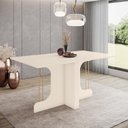 Ver imagem 1 de Mesa de Jantar Mavi 160 S/ Vidro Off White - Henn