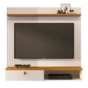 Ver imagem 1 de Painel Tv 55 Pol e Bancada Suspensa Talyn Z10 Off/cinamomo - Mpozenato