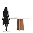 Ver imagem 5 de Conjunto Sala de Jantar 4 Lugares Retangular MDF Amanda Mel/Off
