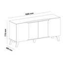 Ver imagem 7 de Conjunto Sala Elegance:rack 4502 + Buffet 4506 + Painel 4508