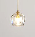 Ver imagem 5 de Lustre Pendente Led 3w Cúpula Vidro Dourado Multicor Bivolt