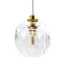 Ver imagem 7 de Lustre Pendente Led 3w Cúpula Vidro Dourado Multicor Bivolt