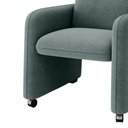 Ver imagem 6 de Poltrona Roma Decorativa Bouclê para Sala Matrix Cor:bouclê Azul