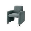 Ver imagem 1 de Poltrona Roma Decorativa Bouclê para Sala Matrix Cor:bouclê Azul